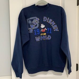 Blue Disney Crewneck Sweatshirt (Men’s M)
